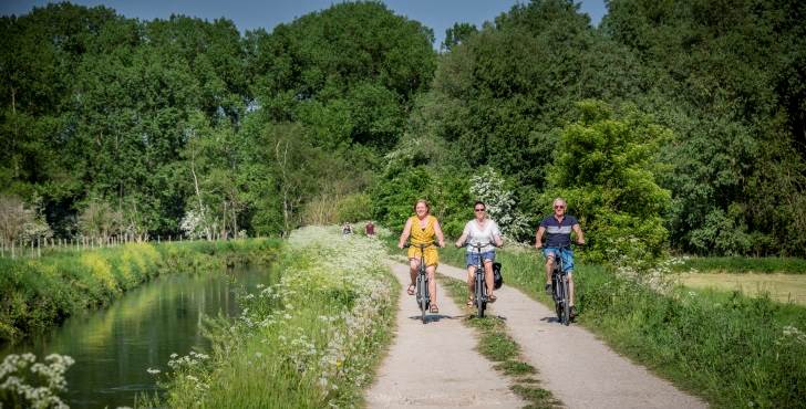 Fietsers in Neerlinter